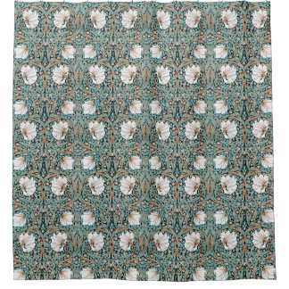 Art Nouveau Morris Pimpernel Floral Shower Curtain