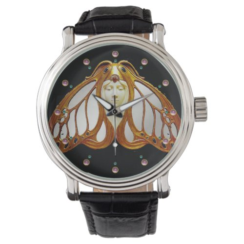 ART NOUVEAU MOTH WOMAN WATCH