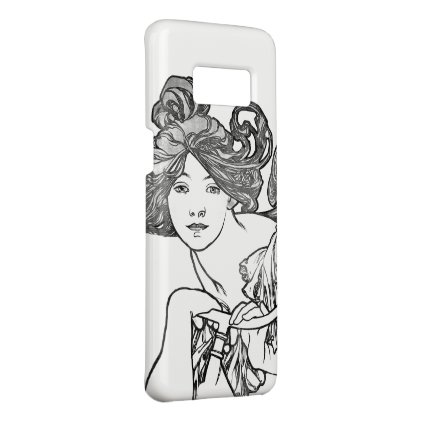 Art Nouveau Mucha Lady Bike Hair Samsung Case