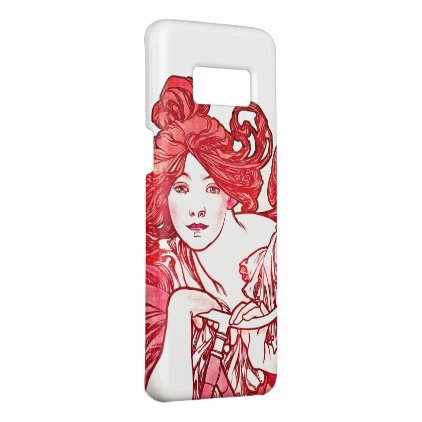 Art Nouveau Mucha Lady Bike Hair Samsung Case