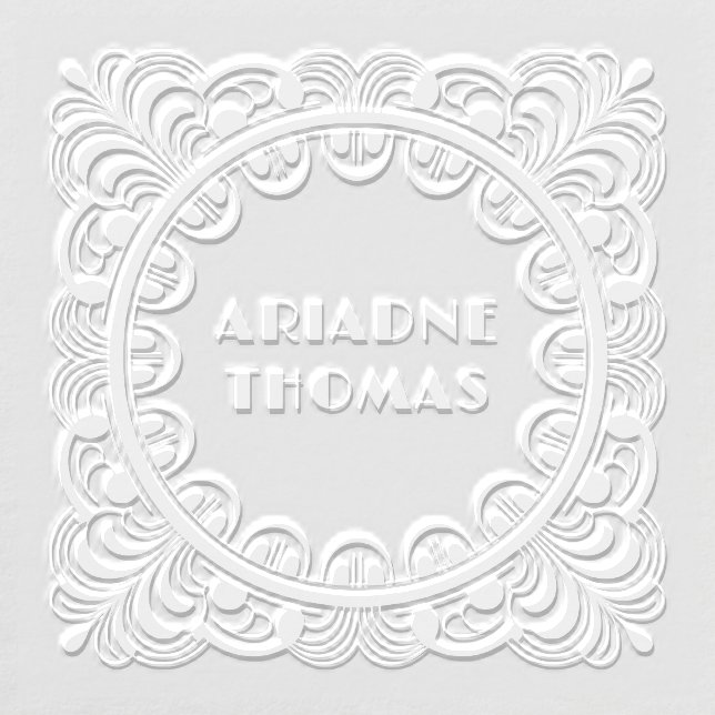 Art Nouveau Name Circle Embosser (Design)