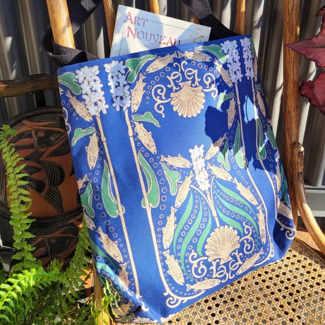 Art Nouveau Nautical Seashells Tote Bag (Creator Uploaded)
