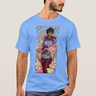 Art Nouveau of a Beautiful Warrior Alternate T-Shirt