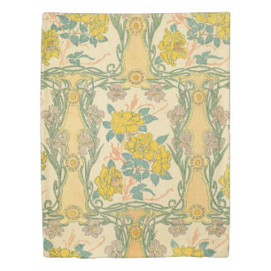 Art nouveau, original, vintage,floral,rustic duvet cover