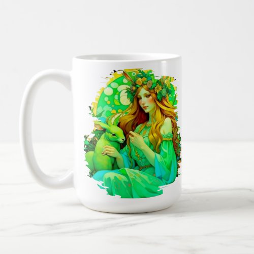 Art Nouveau Ostara Celtic Spring  Coffee Mug