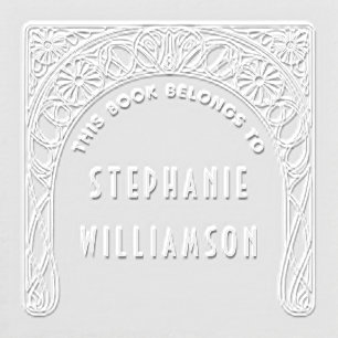 Art Nouveau Ownership Book Embosser
