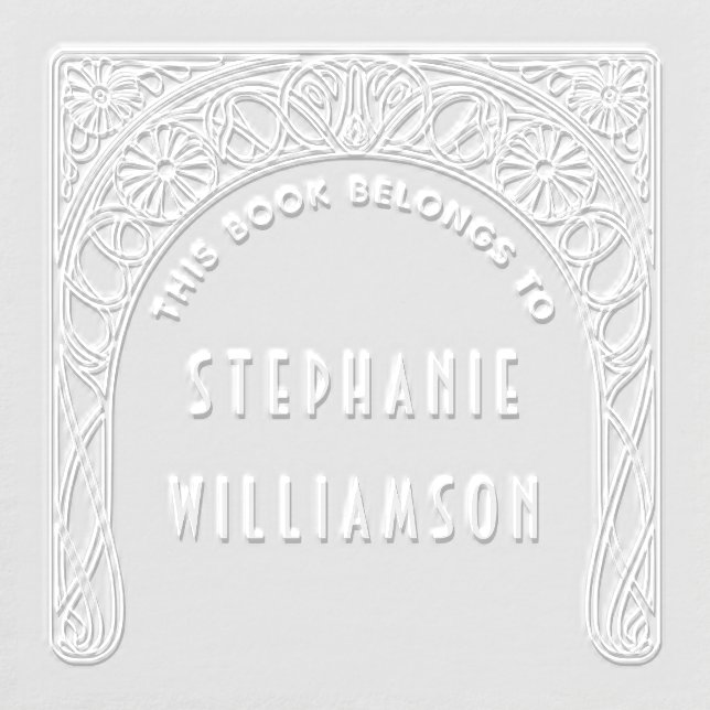 Art Nouveau Ownership Book Embosser (Design)