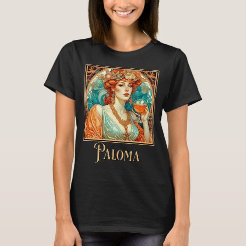 Art Nouveau Paloma  T_Shirt