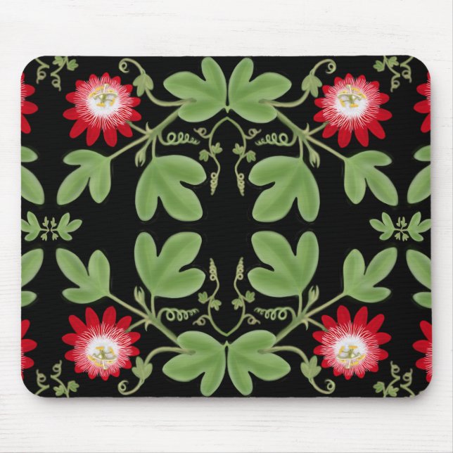 Art Nouveau Passiflora Mousepad (Front)