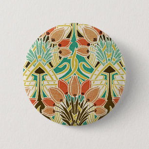 Art Nouveau pattern #11 Button