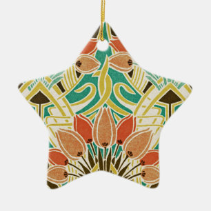 Art Nouveau pattern #11 Ceramic Ornament