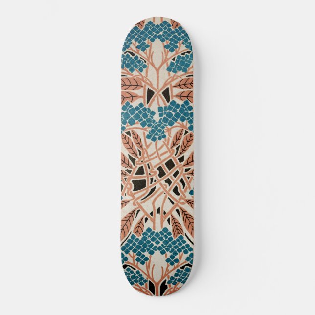 Art Nouveau Pattern #12 Skateboard Deck (Front)