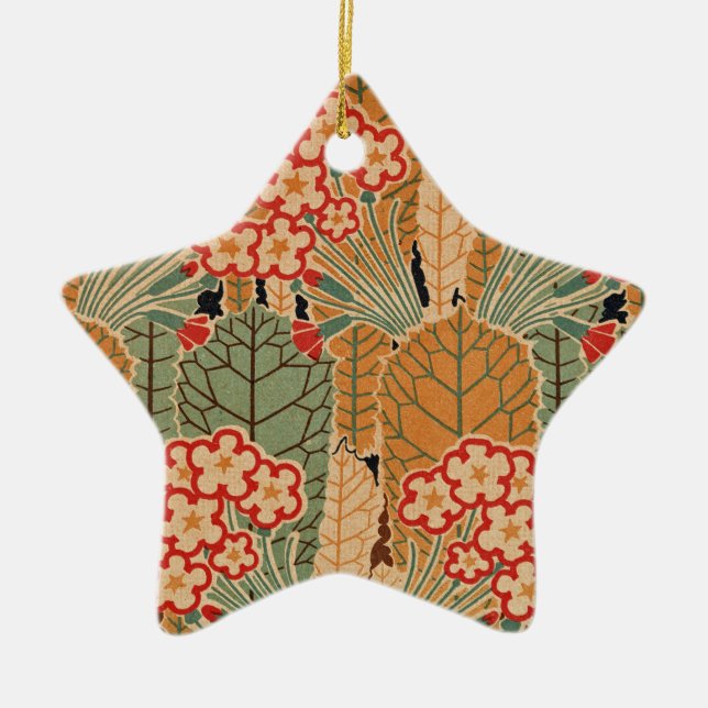 Art Nouveau Pattern #1 at Emporio Moffa Ceramic Ornament (Front)