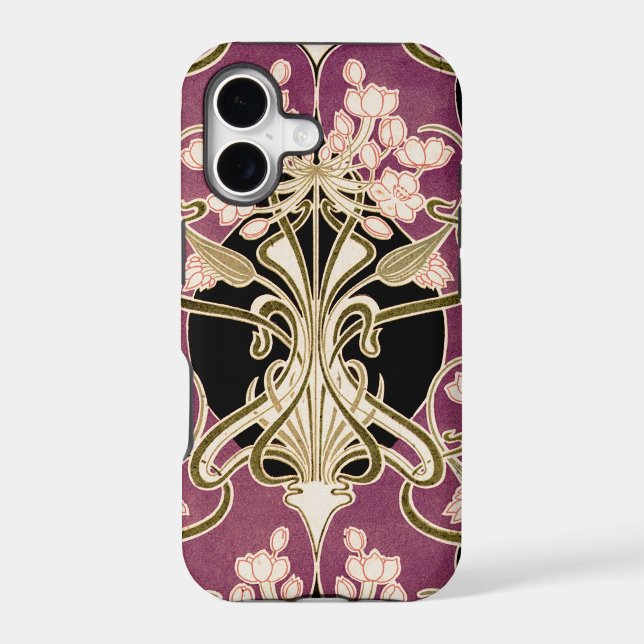 Art Nouveau pattern #2 Iphone Case (Back)
