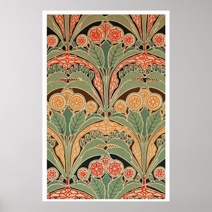 Art Nouveau Pattern #3 at Emporio Moffa Print