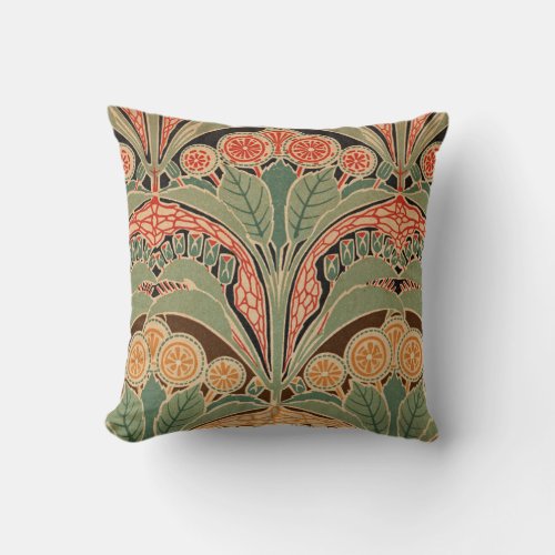 Art Nouveau Pattern 3 at Emporio Moffa Throw Pillow