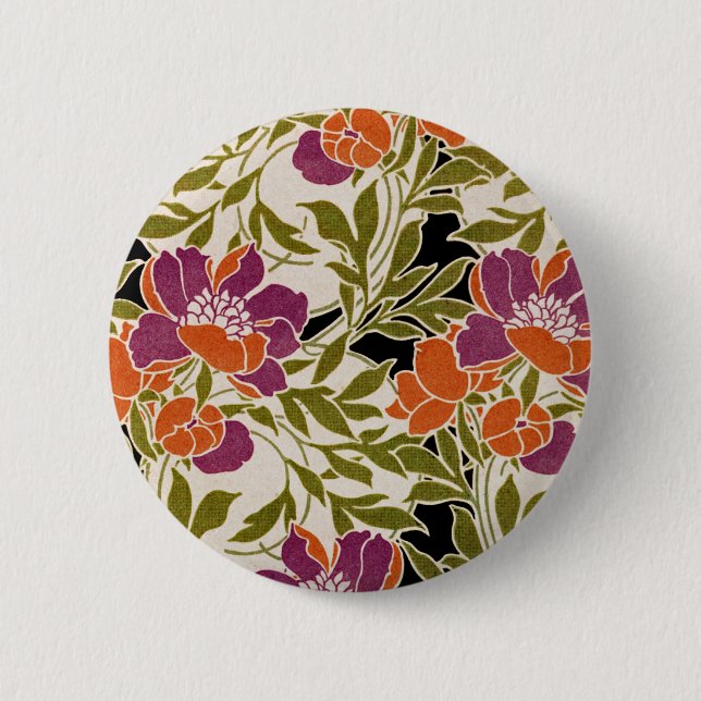 Art Nouveau pattern #3 Pinback Button (Front)