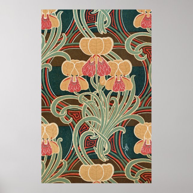 Art Nouveau Pattern #4 at Emporio Moffa Poster (Front)