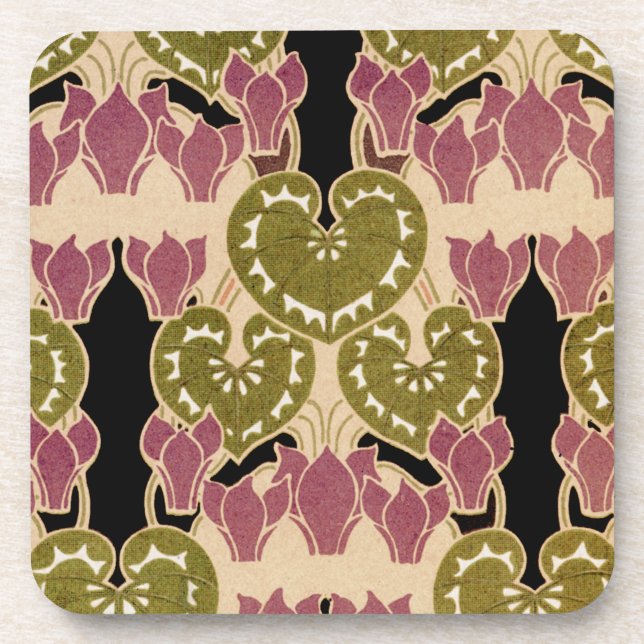 Art Nouveau pattern #4 Beverage Coaster (Front)