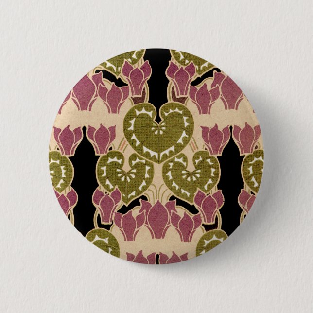 Art Nouveau pattern #4 Button (Front)