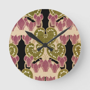 Art Nouveau pattern #4 Round Clock