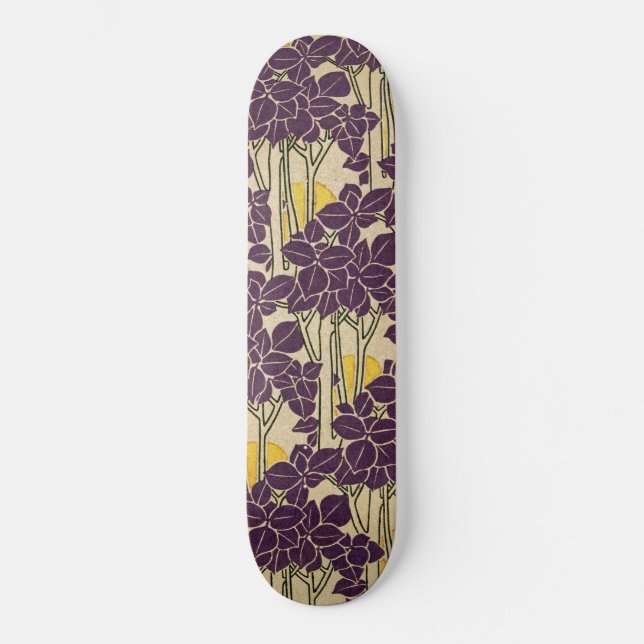 Art Nouveau pattern #5 Skateboard Deck (Front)
