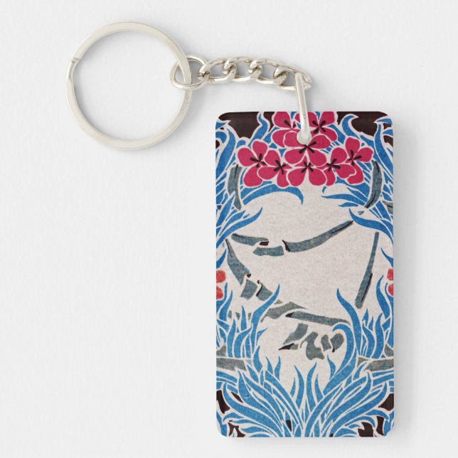 Art Nouveau pattern #6 Keychain (Front)