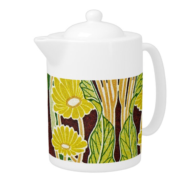 Art Nouveau Pattern #7 at Emporio Moffa Teapot (Right)