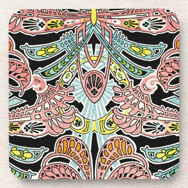Art Nouveau pattern #9 Drink Coaster (Front)