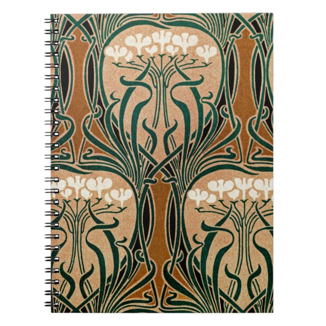 Art Nouveau pattern #9 Notebook (Front)