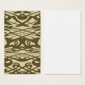 Art Nouveau Pattern in Beige and Brown. (Front & Back)
