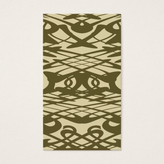 Art Nouveau Pattern in Beige and Brown. (Front)