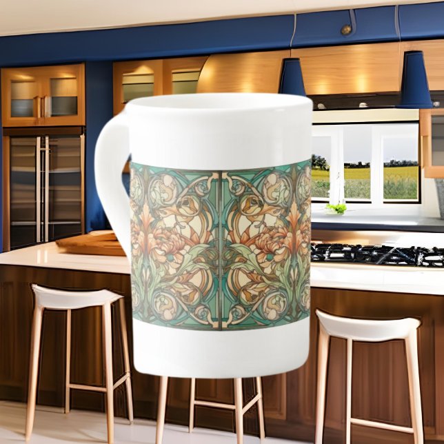 Art Nouveau pattern lovers  Bone China Mug (Creator Uploaded)
