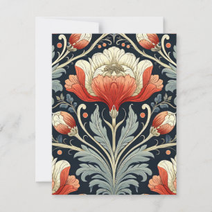 Art Nouveau Pattern Note Card