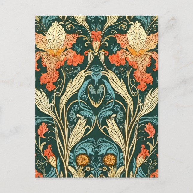 Art Nouveau Pattern Postcard (Front)