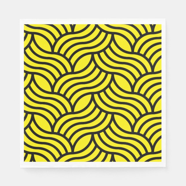 Art Nouveau Pattern Print Napkins (Front)