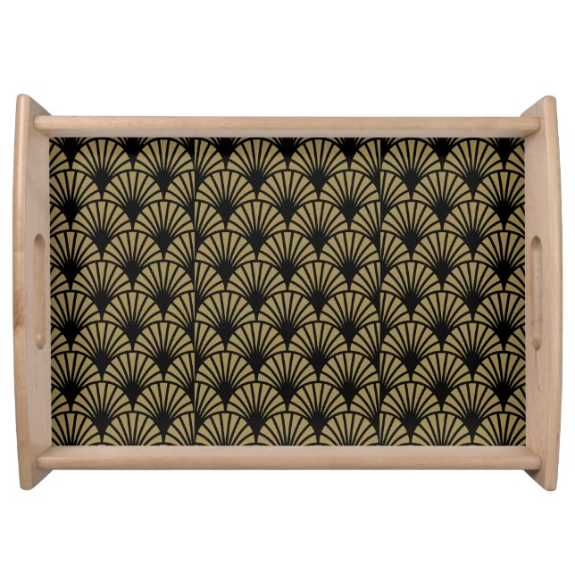 Art Nouveau Pattern Print Serving Tray (Front)