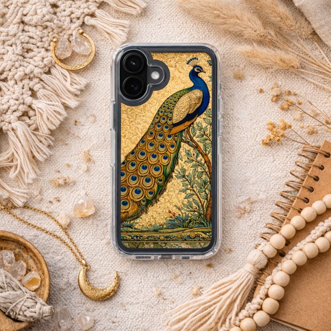 Art Nouveau Peacock Botanical Illustration  Speck iPhone Case (Creator Uploaded)