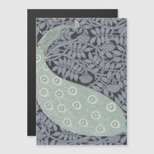 Art Nouveau Peacock Classic Vintage Bird (Front/Back)