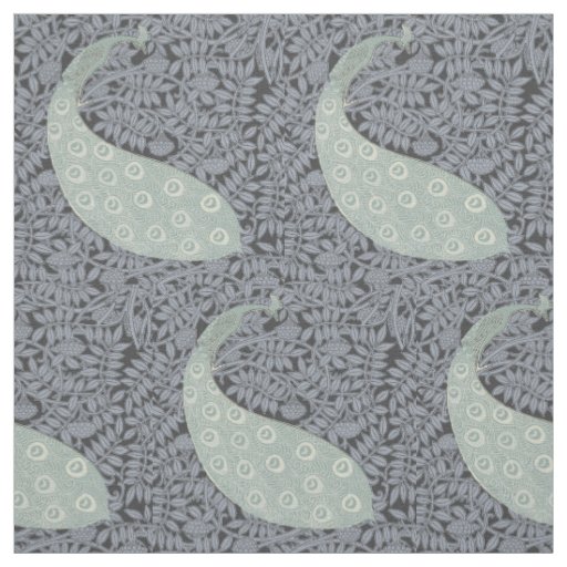 Art Nouveau Peacock Classic Vintage Bird Fabric
