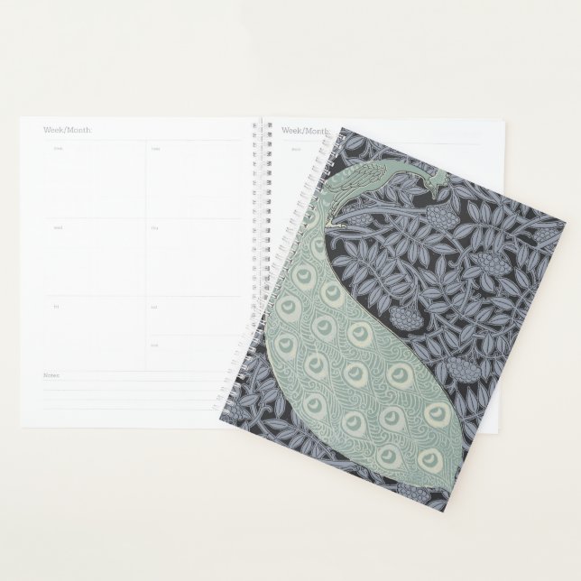 Art Nouveau Peacock Classic Vintage Bird Planner (Display)