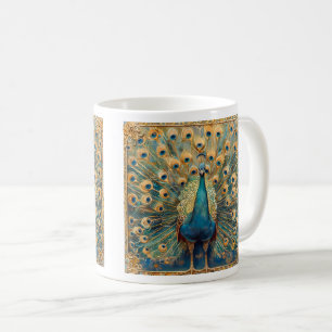 Art Nouveau Peacock Coffee Mug