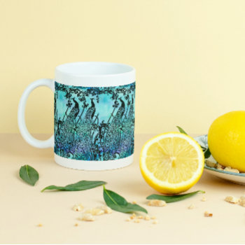 Art Nouveau Peacock Coffee Mug by Cardgallery at Zazzle