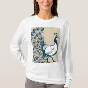 Art Nouveau Peacock Flourish T-Shirt