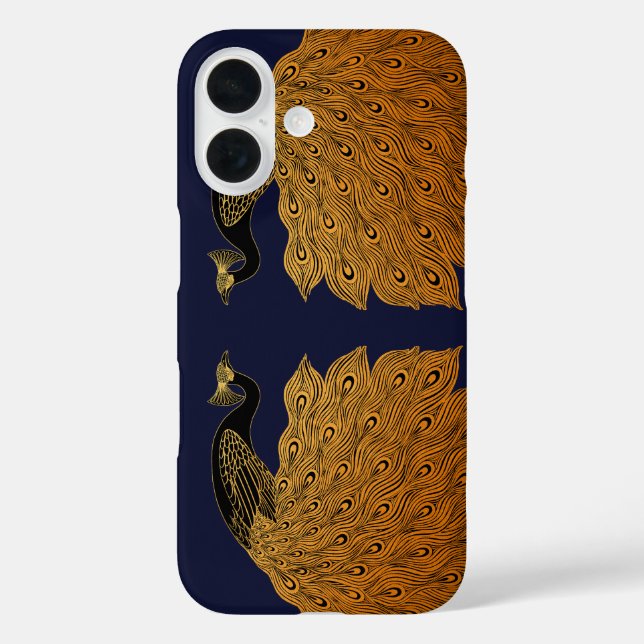 Art Nouveau Peacock Will Bradley Case-Mate iPhone Case (Back)