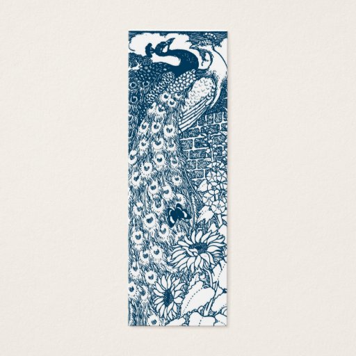 Customizable Art Nouveau Peacocks Business Card Templates