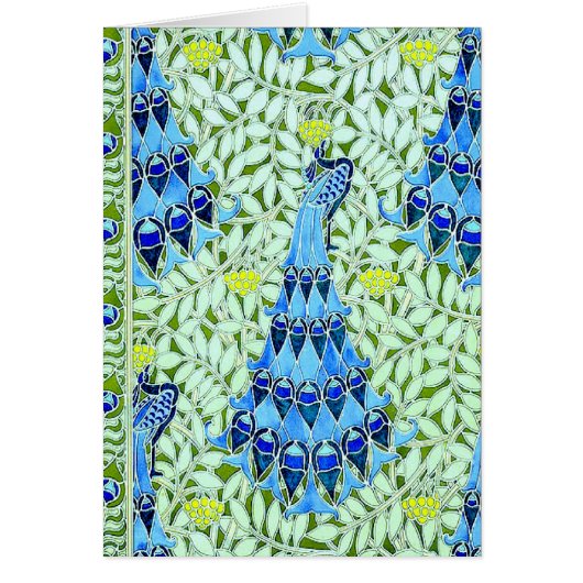 Art Nouveau Peacocks Cards (Front)