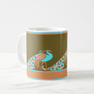 Art Nouveau Peacocks Coffee Mug