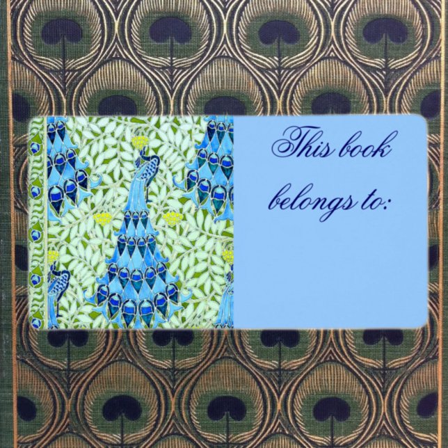 Art Nouveau Peacocks Label (Creator Uploaded)