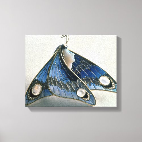 Art Nouveau pendant in the form a butterfly c190 Canvas Print